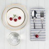 INFEI Broad Striped Cotton Blended Dinner Cloth Napkins - Set