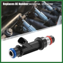 Motoforti 4pcs 96386780 25334150 832-11209 FJ720 MP3175 Car Fuel Injector for Chevy Aveo 1.6L 2004-2005 Long-lasting
