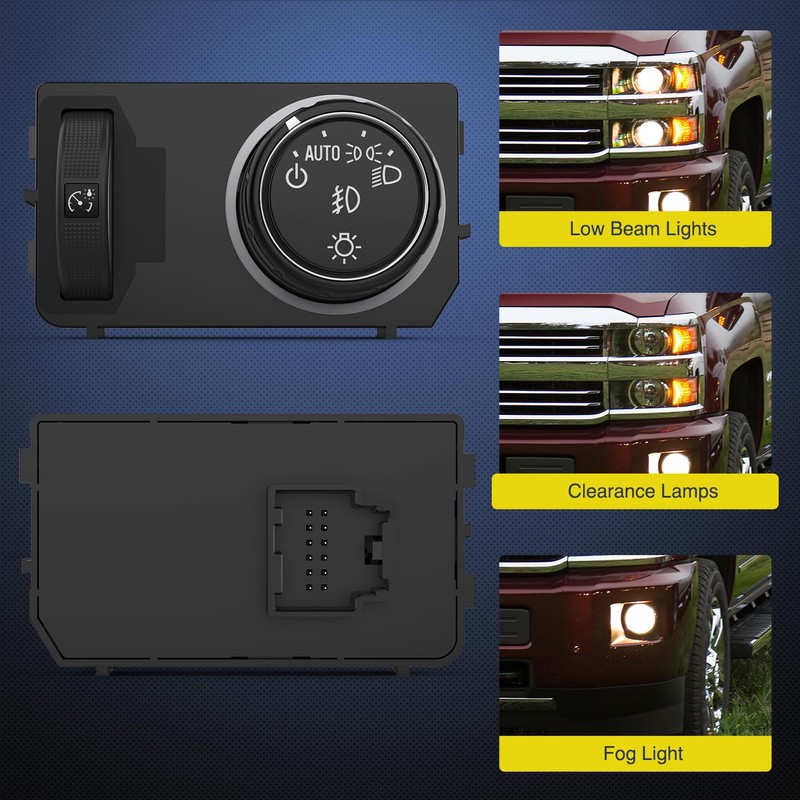 Nilight Headlight Dimmer Switch Compatible with 2014 2015 2016 2017