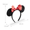 Relaxdays 10 x Mouse Headband with Mouse Ears and Polka