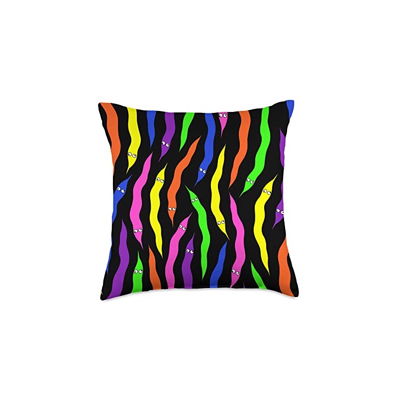 Worm on a String Throw Pillow