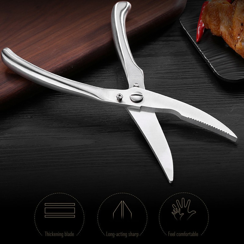 Chicken Bone Scissor Stainless Steel Poultry Kitchen Shear with Safe