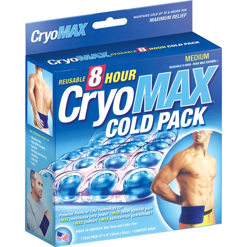 CryoMAX Cold Pack 8 Hour Reusable Cold Therapy Ice Pack