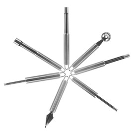 ABOOFAN 1set Multi-Functional Stainless Steel Fruit Core Remover Jujube Corer and Pear Pitter Tool for Home Restaurant and Picnic Use