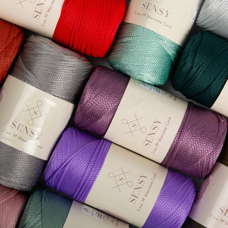 Sensy Premium 2mm 251 Yards Polyester Rope 100% Polypropylene Cord