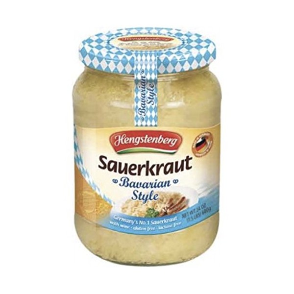 Bavarian Style Sauerkraut From Germany, 24 Ounce Jar