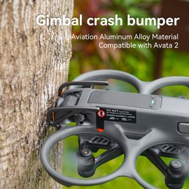 Gimbal Bumper Guard Compatible with DJI Avata 2 FPV Drone Accessories, Lens Safety Bumper, PTZ Protect Bar, Aluminum Alloy Camera Protection Guard