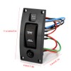 ON off ON Deluxe LED Rocker Bilge Pump Switch Panel