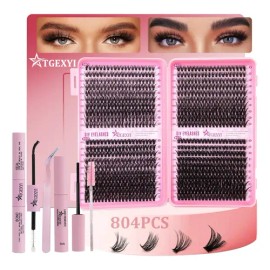 804 Kit Pestañas Maquillaje Completo Diy Extension 9-18mm                                                                                             