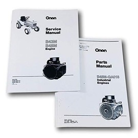 Onan B48M 18Hp Gas Engine Service Manual Parts Catalog Shop Book Overhaul Set