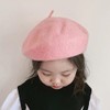 YiyiLai Warm Hat, Wool, Simple, Beret, For Kids, Girls, Felt