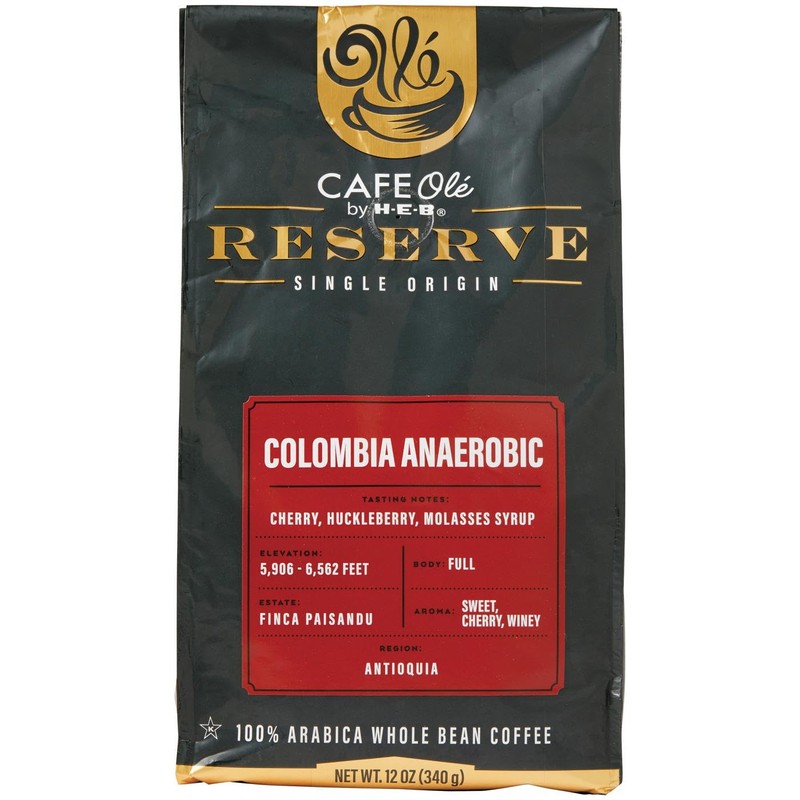 CAFE Ole Reserve Colombia Anaerobic Whole Bean Coffee Single Origin