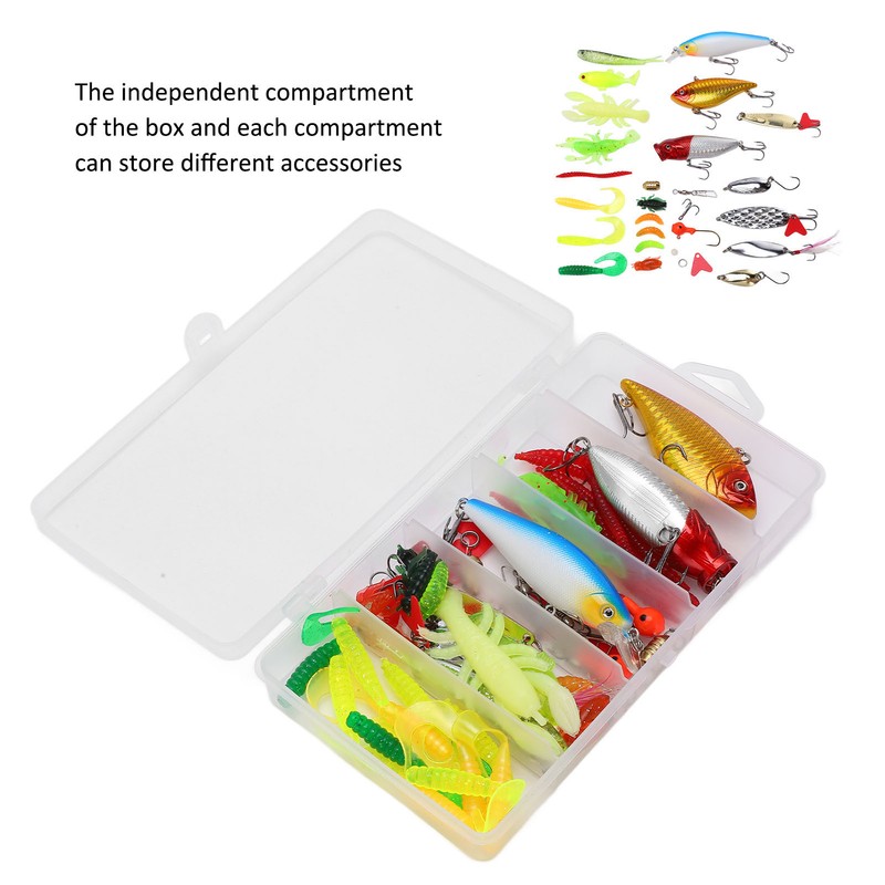 Fishing Tackle Set Soft and Hard Lure Baits Tackle Kit
