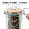 Veken Coffee Canister, 39OZ Large, Airtight Stainless Steel Food Storage