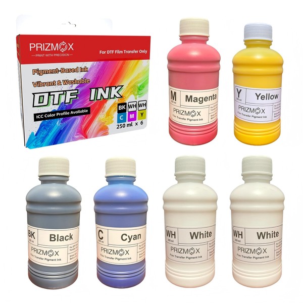 DTF Ink 250ML Combo Pack Pigment Ink Use with DTF