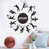 ANFRJJI Vibrant Sports Wall Decal - Football, Basketball, Baseball, and