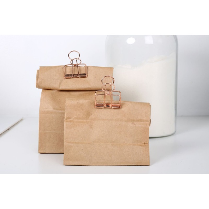 Kikkerland Wire Clips, Copper, Set of 6 (OR73-CO)