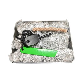 eGreen Emergency Fire Starter Magnesium 6 Bags for Camping Hiking Bushcraft Hurricane Storm Outages + Free Ferro Rod Wax Infused Jute Rope & Tin Container (6 Bag + 1 x Ferro Rod Wax Rope Tin Can)
