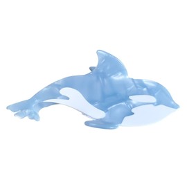 Cute Orcinus Orca Whale Hair Clips,Cellulose Acetate Hair Clips,Big Claw Clips for Girl,Hair Accessories,Light Blue