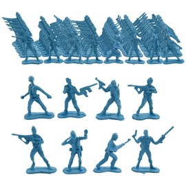 Larfraecy 100Pcs Soldiers Toys for Boys,Toy Soldiers Army Toys,Mini Plastic Soldiers Figures Army Men Figures Toy Set Kids Military War Games Action Figures Toy small Soldiers (Blue)