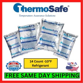ThermoSafe Refrigerant Gel Packs -23°C/-10°F 14 Count Ice Cold Polar Laminated