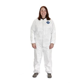 Little Giant Beekeeping Tyvek Coverall Protective Farm and Bee Suit (Medium) (Item No. TYSUITMD)