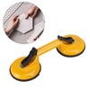 Yellow 2 Jaw Suction Cup Aluminium Alloy Professional Double Jaw