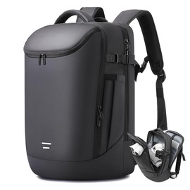 TANGCORLE Travel Backpack for Women, Carry on Luggage 30L Flight Approved Water-resistant Lightweight Business Backpack Fits 17.3 Inch Laptop with Shoes Compartment, Black