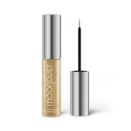 Urban Decay, Moondust Glitter Eyeliner, Delineador Líquido con Glitter Midnight Cowboy, Se Seca Rápidamente y Permanece en su Lugar para un Uso Prolongado, Con Fórmula a Base de Agua, 7.5 ml