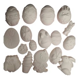 Figuras Para Pintar Huevos Pascua 15 Piezas Y Acuarelas