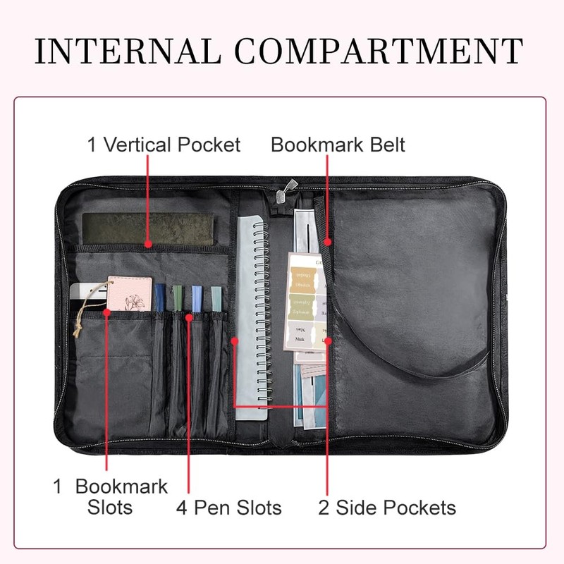 Hobbspring Lily Bible Case for Men Women Linear Plant Bible