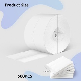 AiQInu Cotton Pads - Thick Absorbent Cotton Pads (Pack of 500) - Dust-free Design, Ideal for Nail Removal and Makeup Removal - Reusable Cotton Pads Perfect for Travel