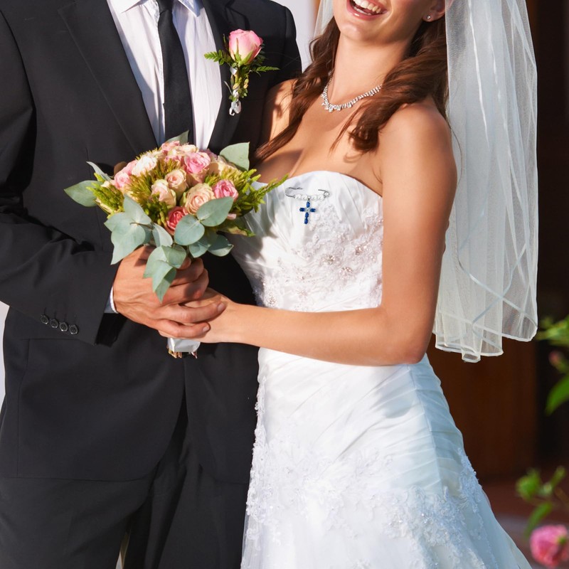 Bmpzery Something Blue Gift for Bride, Bridal Bouquet Charm -