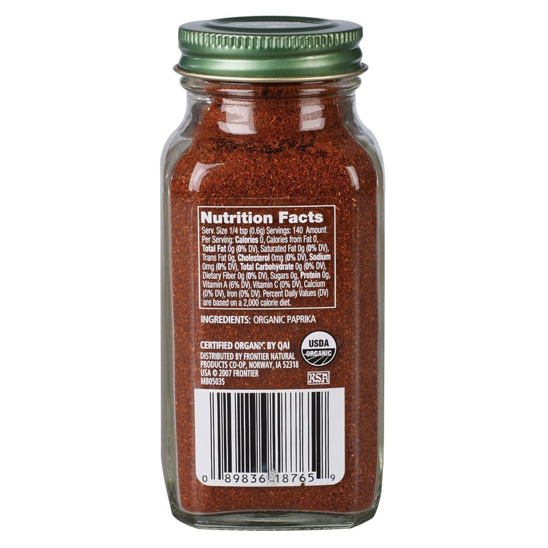 Simply Organic Paprika, 2.96 Ounce