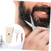 Men Stainless Steel Beard Scissors and Nose Hair Trimmer Set