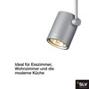 SLV 152242 BIMA I light head, silvergrey, GU10, max. 50W,