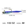 YZD Silverside Minnow Crappie Jig 12pcs (Blue)