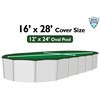 Buffalo Blizzard Ripstopper Green Winter Cover for 12-Foot-by-24-Foot Oval Above-Ground