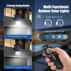 2-Pack 50W Solar Flood Light Outdoor Waterproof, 15000LM 6500K LED