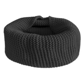 CENZICOM Neck Warmer, Winter Warm Fleece Lined Chunky Knit Thermal Neck Warmer For Women (Black)