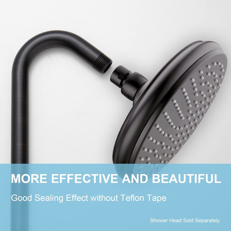 OFFO Shower Head Extension Arm 12 in, Oil Rubbed Bronze