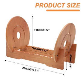 Umllpet Wooden Record Stand - Storage Box for 40 Vinyl Records, Decorative Shelf with Stylish Design for Storage and Presentation, 37 x 27 x 24 cm, Vintage Brown