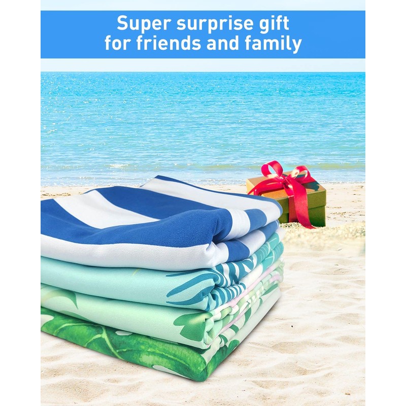 Victoper Microfiber Beach Towel d Rapid Drying Sand Free Soft