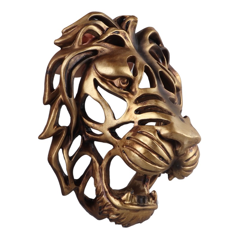 Lion Head Art Wall Decor Resin Vivid Lion Head Wall