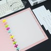 Koqye Letter Size 11 Hole Discbound Dividers 8-Tab Plastic Binder