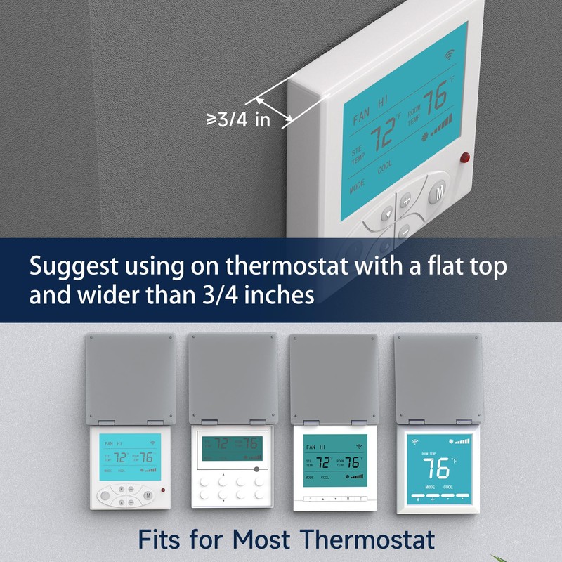 Pearwow Central AC Thermostat Cover Panel,4-3/4" AC Wired Controler Panel