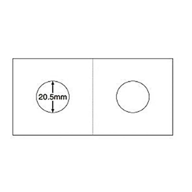 2x2 Cardboard Coin Holder Collection Mylar Flip Cover Coin Storage