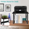 ELITEROO Desktop Printer Stand with Storage, Printer Table Stand Small