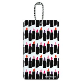 Painterly Lipstick Luggage Card Suitcase Carry-On ID Tag