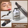 Angled Brow Brush & Dip – Waterproof, Smudge-Proof Liquid Eyebrow
